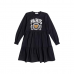 Vestido Paris com Patch de Urso Momi H5355