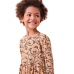 Vestido Manga Longa Cabeça Ursos J6177
