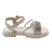 Sandália Molekinha Detalhe Brilhante Off-white 35312