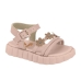 Sandália Infantil Molekinha Tiras Florais Rosa 2751101