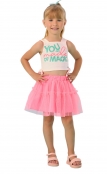 Conjunto Verão Saia Tule Neon e Blusa Magic